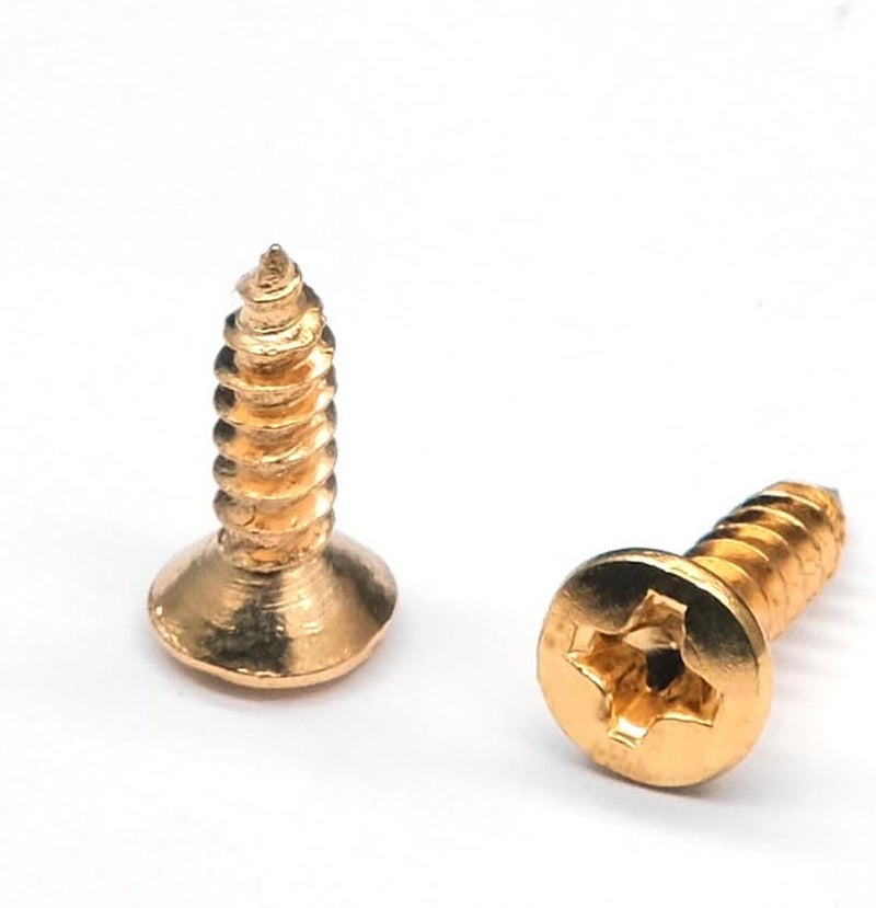 harpfeas براغي واقي البيكارد الكهربائي 3MM لجيتار البيس، براغي تركيب واقيات الخدش لجيتار فيندر سترات ST تيلي TL ستراتوكاستر تيلا كاستر جيبسون LP ليس بول SG، عبوة من 50 (ذهبي) - Image 3